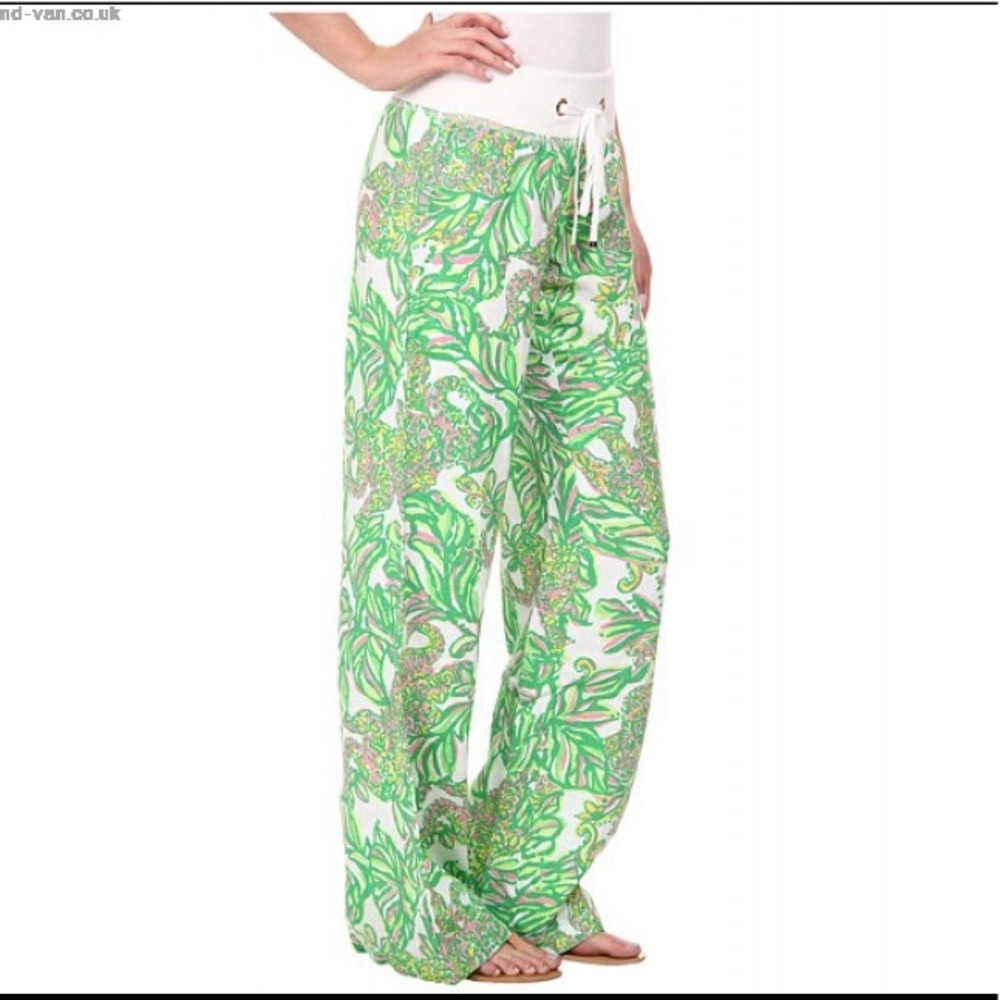 Lilly Pulitzer linen beach pant L